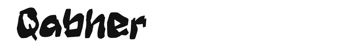 Qabher original font preview