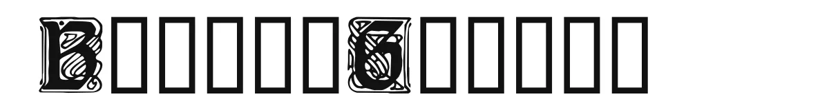 BlockyGothic original font preview