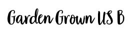 Garden Grown US B original font preview