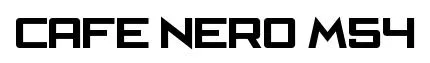 Cafe Nero M54 original font preview