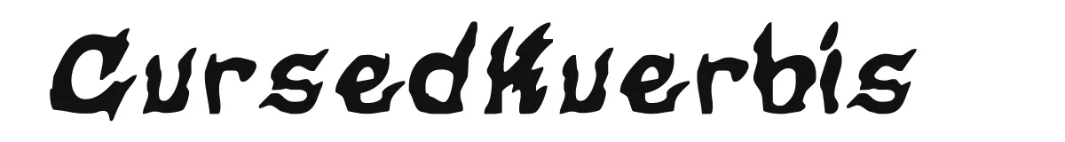 CursedKuerbis original font preview