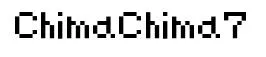 ChimaChima7 original font preview