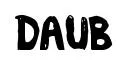 daub original font preview