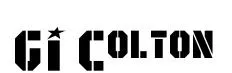 GI Colton original font preview