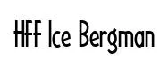 HFF Ice Bergman original font preview