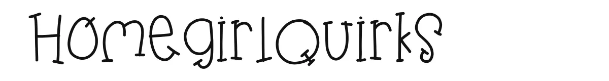 HomegirlQuirks original font preview