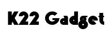 K22 Gadget original font preview