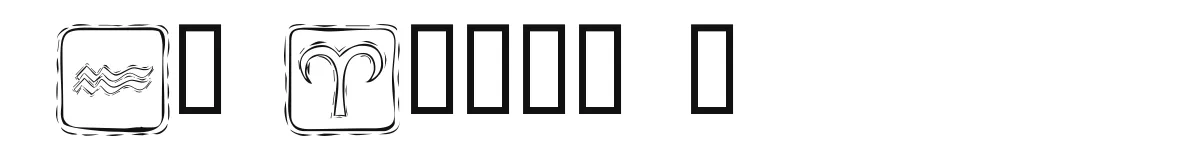 KR Astro 1 original font preview