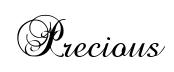 Precious original font preview