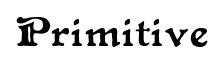 Primitive original font preview