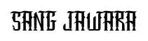 SANG JAWARA original font preview