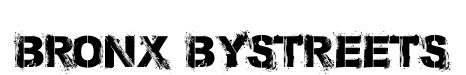 Bronx Bystreets original font preview