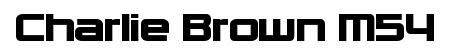 Charlie Brown M54 original font preview