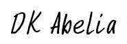 DK Abelia original font preview