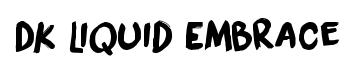 DK Liquid Embrace original font preview