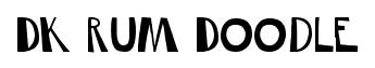DK Rum Doodle original font preview