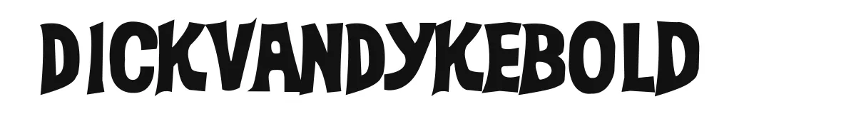 DickVanDykeBold original font preview
