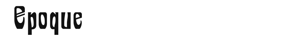 Epoque original font preview