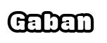 Gaban original font preview