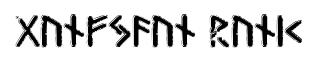 Gunfjaun Runic original font preview