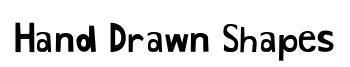 Hand Drawn Shapes original font preview