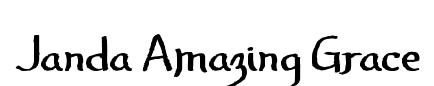 Janda Amazing Grace original font preview