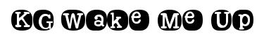 KG Wake Me Up original font preview