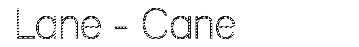 Lane - Cane original font preview