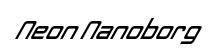 Neon Nanoborg Italic preview