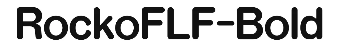 RockoFLF-Bold original font preview