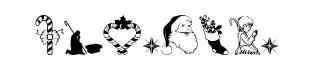 Christmas3 original font preview