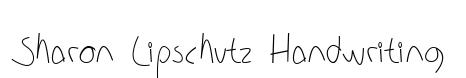 Sharon Lipschutz Handwriting
