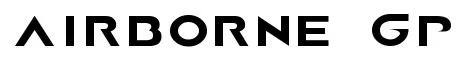 AIRBORNE GP original font preview