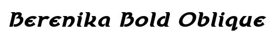 Berenika Bold Oblique