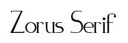 Zorus Serif