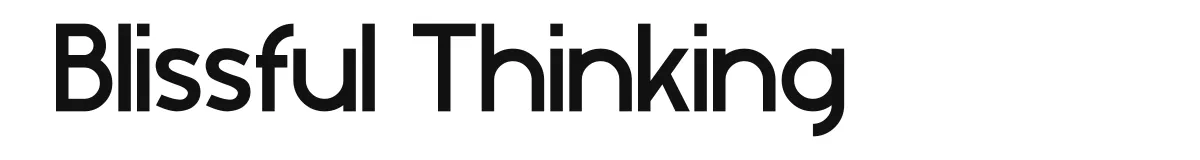 Blissful Thinking original font preview