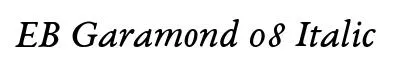 EB Garamond 08 Italic