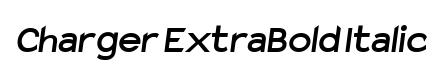 Charger ExtraBold Italic