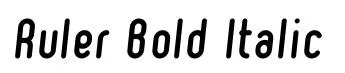 Ruler Bold Italic