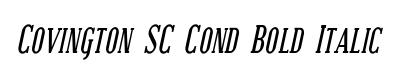 Covington SC Cond Bold Italic