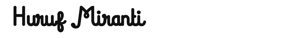 Huruf Miranti Bold preview