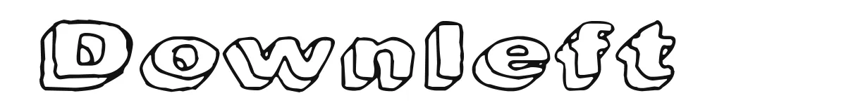 Downleft original font preview