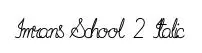 Imrans School 2 Italic