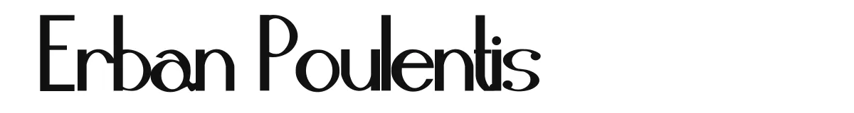 Erban Poulentis original font preview