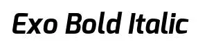 Exo Bold Italic