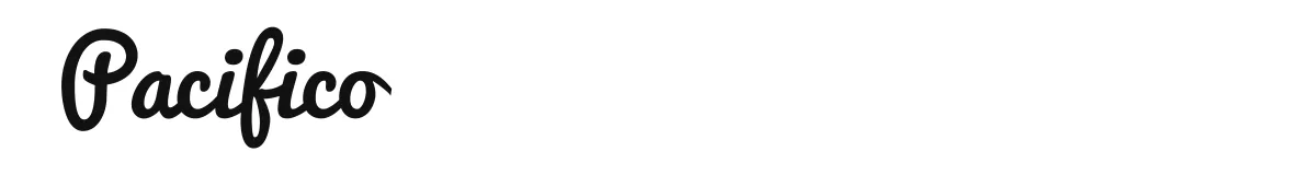 Pacifico font preview