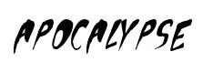 Apocalypse original font preview