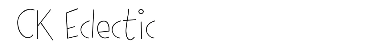 CK Eclectic original font preview