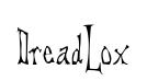 DreadLox original font preview