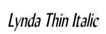 Lynda Thin Italic